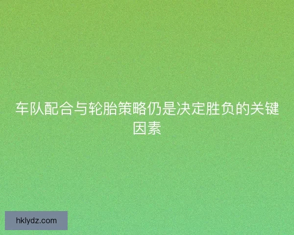 车队配合与轮胎策略仍是决定胜负的关键因素
